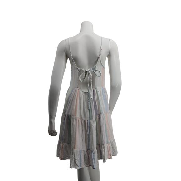 Rails M Pastel Striped mini dress swim coverup - Picture 5 of 10